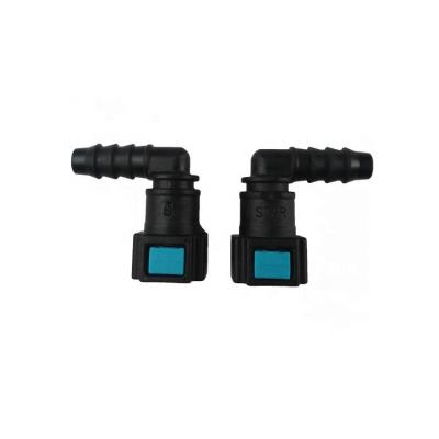 China SAE9.49-ID6 Nylon Fuel Line Auto Elbow Connectors Quick Connect-Peg Quickly for sale