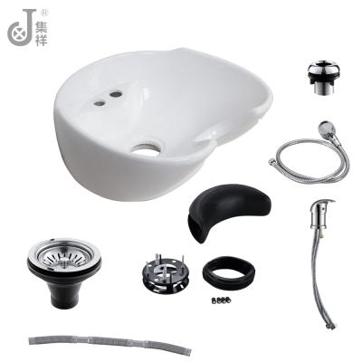 China Contemporary hot sale luxury ceramic hair sink shampoo sink salon sink basin&trays shampoo sinks hair basin&trays for sale