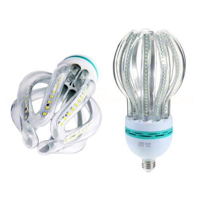 China Energy Saving Light E27 E40 16W 20W 24W 30W 36W 50W 60W Glass Corn Bulb Lamp IN-LSMD-30W Lotus Shape LED CFL for sale