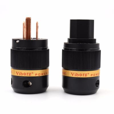 China Viborg VM511 Copper Electric Power Screw Terminal Residential / General Purpose Pure Connector Hi End Audio Socket for sale