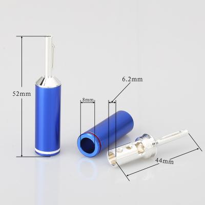 China Speaker Cable Banana Plug Banana Plug Brass Silver Plated Hi-Fi Connector For Speaker Wire DIY Loudspeaker Cable for sale