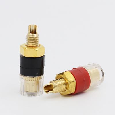 China Post Amplifier Speaker Cable Terminal Audio / Video Binding Banana Plug 3mm Plug for sale