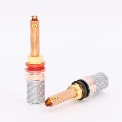 China Brass Binding Post Cable Connectors Speaker Cable Audio Terminals VB20190610 for sale