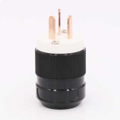 China audio & AU 2Pieces 3pin Main Power Plug Connector Cable High End High Fidelity Pure Copper Male Copper Cord for sale