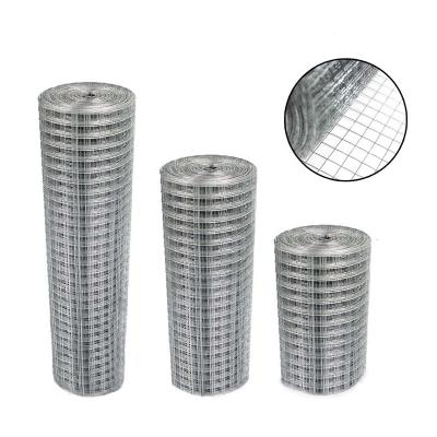 China Plain Weave 14 Gauge 1x1 Inch Hardware Cloth Galvanized Welded Wire Mesh Rolls GI Mesh Fencing for sale