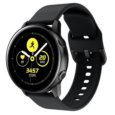 China Unisex Soft And Durable Silicone Watch Band For Samsung Galaxy Watch Active 20MM for sale