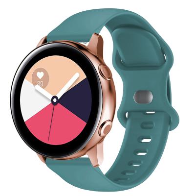 China 20mm 22mm Waterproof Silicone Watch Bands For Samsung Galaxy Watch 2 Bands Active for sale