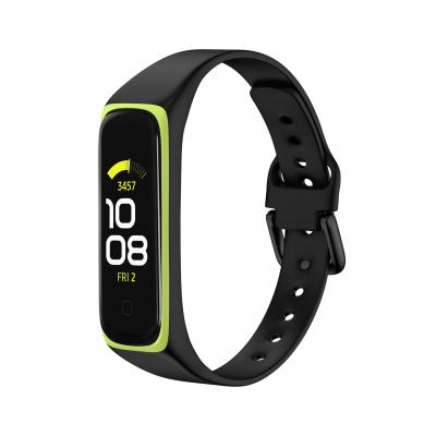 China Rubber Double Colors Soft Silicone Sport Watch Band Strap For Samsung Galaxy Fit2 SM-R220 for sale