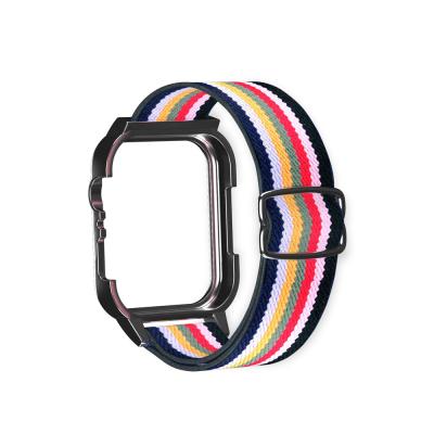 China Fanshion Nylon Band with Case Compatible for Apple Watch Band 38mm 40mm 42mm 44mm for sale