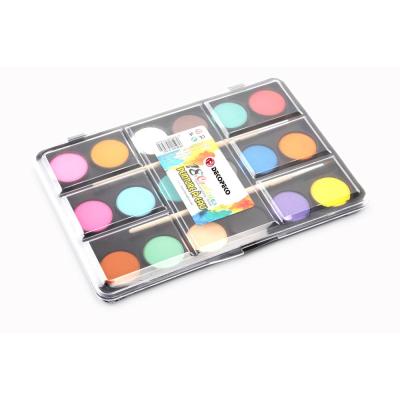 China CLASSIC CHILDREN'S ART TOOL watercolor paint hot sale assorted 18 colors Art Watercolor Cakes for sale