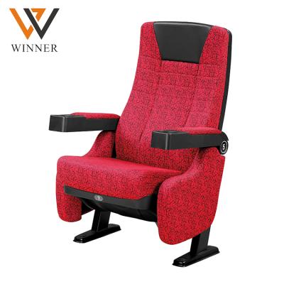 China Modern Style Commercial Folded Auditorium Home Theater Chair Movie Recliner Cinema Seating for sale