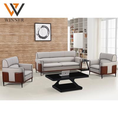 China Home Commercial Modular Sitting Area Reception Sofa Executive 1 3 Seater Office Sofa With Steel Leg for sale