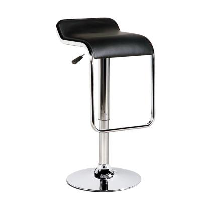 China Super Comfortable Casual PU Bar Stool Cafe Height Adjustable Metal Legs Bar Chair For Club Table for sale