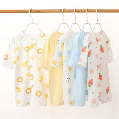 China 100% Cotton Baby Rompers 100% Cotton Pajamas For Toddler Boys Girls Baby Clothes Breathable Four Seasons for sale