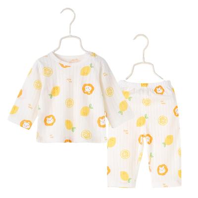 China Four Seasons Printing Anti-Shrink Cotton Comfortable 100% Environmental Baby Clothes Sets Long Sleeves Unisex Children Clothing Sets Boys for sale