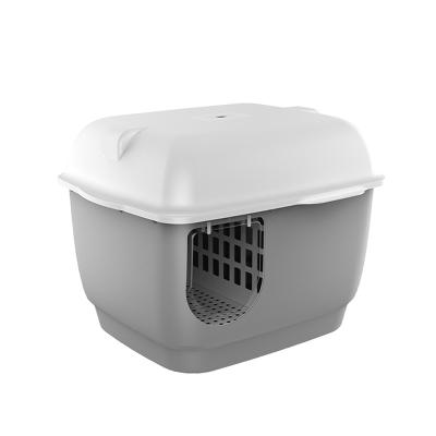 China Polypropylene Manufacturers Supply Cat Litter Box Semi-Enclosed Splash-Proof Cat Toilet Fully Enclosed Cat Trash Can for sale