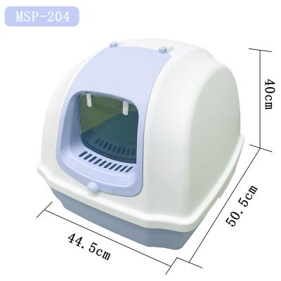 China Polypropylene Wholesale Pet Eco-Friendly Multifunctional Easy To Clean Large Cat Litter Box With Included Scoop for sale