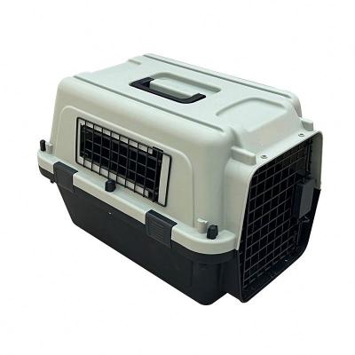 China Breathable Luxury Airline Approved Dog Carrier Travel Cat Cage Outdoor Pet Air Plastic Box for sale