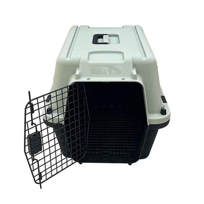 China High Quality Breathable Plastic Crate Airline Travel Dog Air Carrier Pet Accessories Approved Pet Transport Box for sale