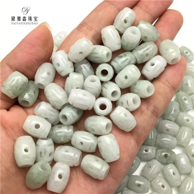 China Natural Stone Bead Jade Jewelry DIY Men's and Women's Burmese Pendant Long for sale