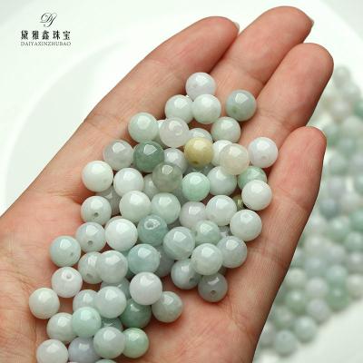 China DIY Jewelry Natural Burmese Jadeite Loose Beads DIY Necklace Bracelet Jewelry Wholesale Jade for sale