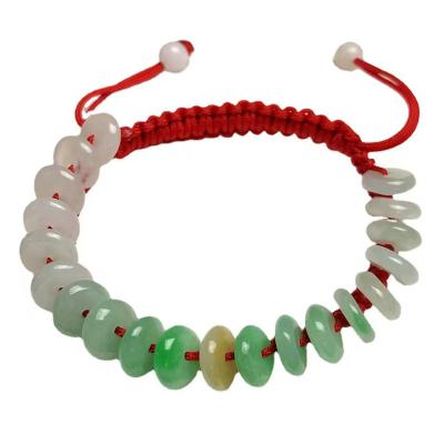 China Jade Emerald Agate Beads Bracelet Adjustable pendant bracelet women's jewelry natural charm bracelet children's jewelry for sale