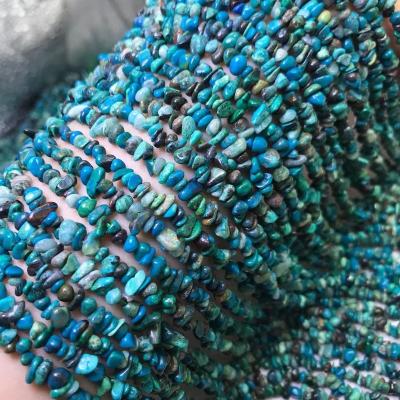 China Lanfei Crystal Natural Ore Phoenix Turquoise Stone Small Irregular Gravel Semi-Products Wholesale DIY Jewelry for sale