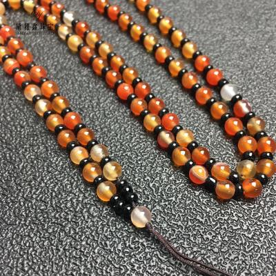 China Agate Loom 4Mm Jade Red Agate Bead Chain Weaving Pendant Lanyard With Rope Factory Direct Sales Of Jewelry Accessories General Jewelry for sale