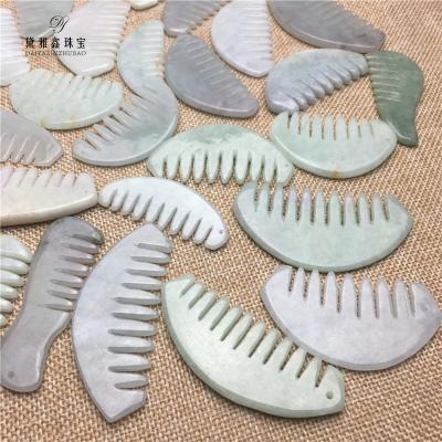 China Hold In Factory Jade Jasper Jade Jewelry Making Classic Crafts Natural Good Health Jade Comb for sale