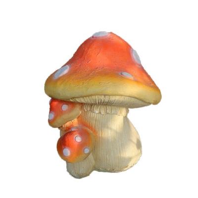 China Other OEM Funny Lawn Garden Mushroom Statues Waterproof Colorful Fiberglass Mushroom Christmas Gift Ornaments Handmade Sculpture for sale