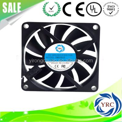 China High Temperature Resistor 3 Inch 70x70x15 mm DC Industrial Micro Fan 12v 7015 Brushless Automobile Fan for sale