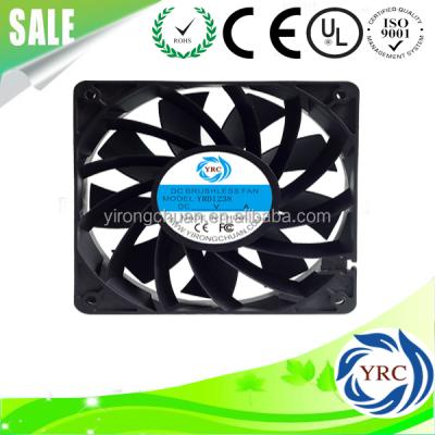 China FG/RD/TC/PWM 120x120x38mm Large Air Circulation Electric Waterproof Fan 12038 With High Air Pressure for sale