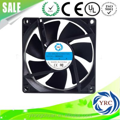 China FG 80mm 12V 24V 80*80*25mm Axial Fan 8025 DC Brushless Fan With CE RoHS Certificate for sale