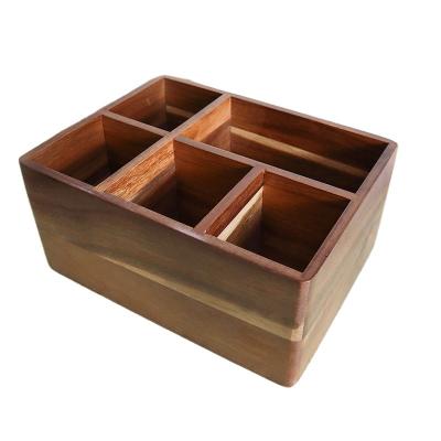 China TAOTAOJU Stored High Quality Goods Using Various All Wooden Custom Organizer Desk Luxury Wood Storage Box for sale