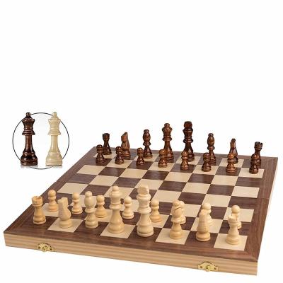 China TAOTAOJU Entertainment Force Factory Amazon Hot Sale Table Game Chess Folding Solid Wood Customized Chessboard Set Wooden Chessboard for sale