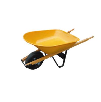 China Metal Garden Building Concrete Heavy Duty Wheelbarrow , Heavy Duty Steel Wheel Construction Transport Cart Wheelbarrow for sale