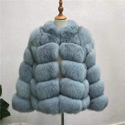 China 2022 Winter Fashion Genuine Fox Fur Real Fox Fur Hood Coat Women's Real Fox Fur Coat Custom Made Warm Hood Coat For Cowboy Color for sale