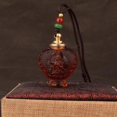 China Christian Virgin Mary Pendant Chain Necklace Crystal Perfume Bottle Factory Outlet Religious Jewelry Necklace From China for sale