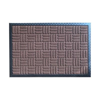 China Amazon Selling Foot Mat Anti Slip Front Mat Washable Hot Scraper Dust Absorbent Mat for sale