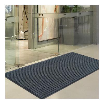 China Adults Reversible Outdoor Waterproof Hotel Mat Doormat 100% PP Anti-Slip Floor Mat Roll With Tape Backing for sale