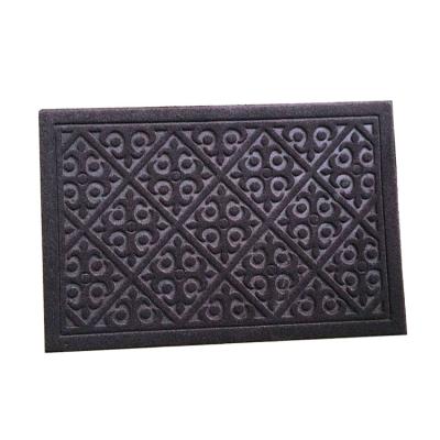 China Wholesale Washable Polyester America Design Embossing Entry Door Mat Style For Amazon for sale