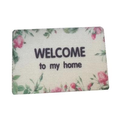 China Custom Printed Door Mat Flooring Washable Entrance Mat Logo Mat for sale