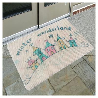 China Print Floor Washable Home Decor Customized Entrance Foot Mat Customized Door Mat for sale