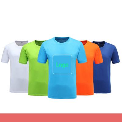 China Custom 180GSM COTTON White Cotton Custom Logo Men's T-shirt Custom Quantity Printing 100% Rush Order Accepted for sale