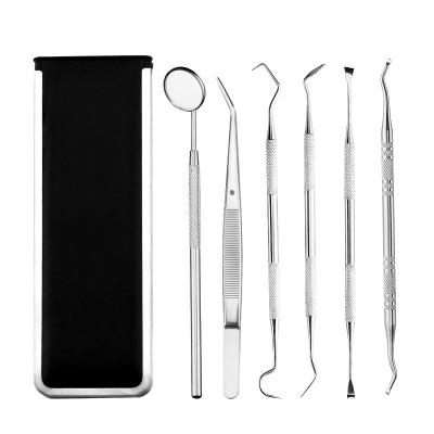 China Durable Dental Clean Tool Kit 304 Stainless Steel Endoscope Mouth Tartar Scraper Tooth Pick Scaler Cleaning Dental Mouth Mirror For De for sale