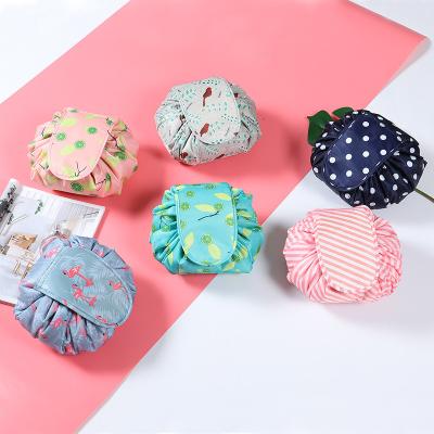 China Fashion Korean Slacker Drawstring Cosmetic Bag Carry On To Travel Storage Bag Drawstring Wash Cosmetic Cosmetic Bag for sale