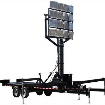 China Marine/fishing boat/dock site/beach/port construction lighting 100w 200w 300w 400w 600w 800w 1000w mobile light tower IP67 waterproof for sale