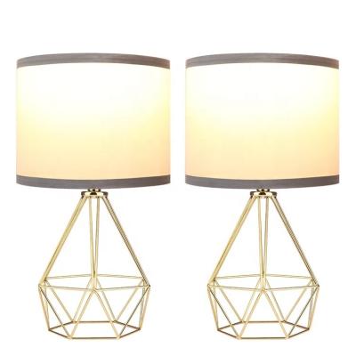 China Traditional Bedroom Lamps for Nightstand - Black Bedside Lamps Set of 2 with AC Outlet Small Table Lamps for sale