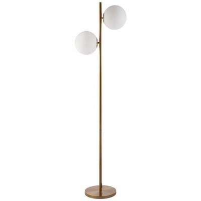 China Modern Minimalist Nordic Floor Lamp With Glass Shade For Sofa Side Living Room for sale