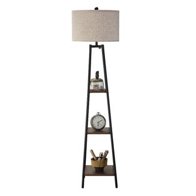 China Modern with shelves chariot column floor lamp for sale